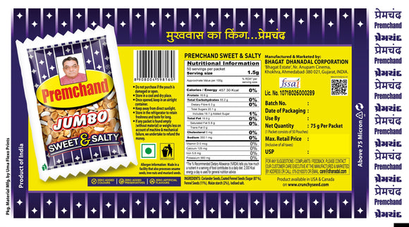 Sweet and Salty Single Serving Packets (x50)